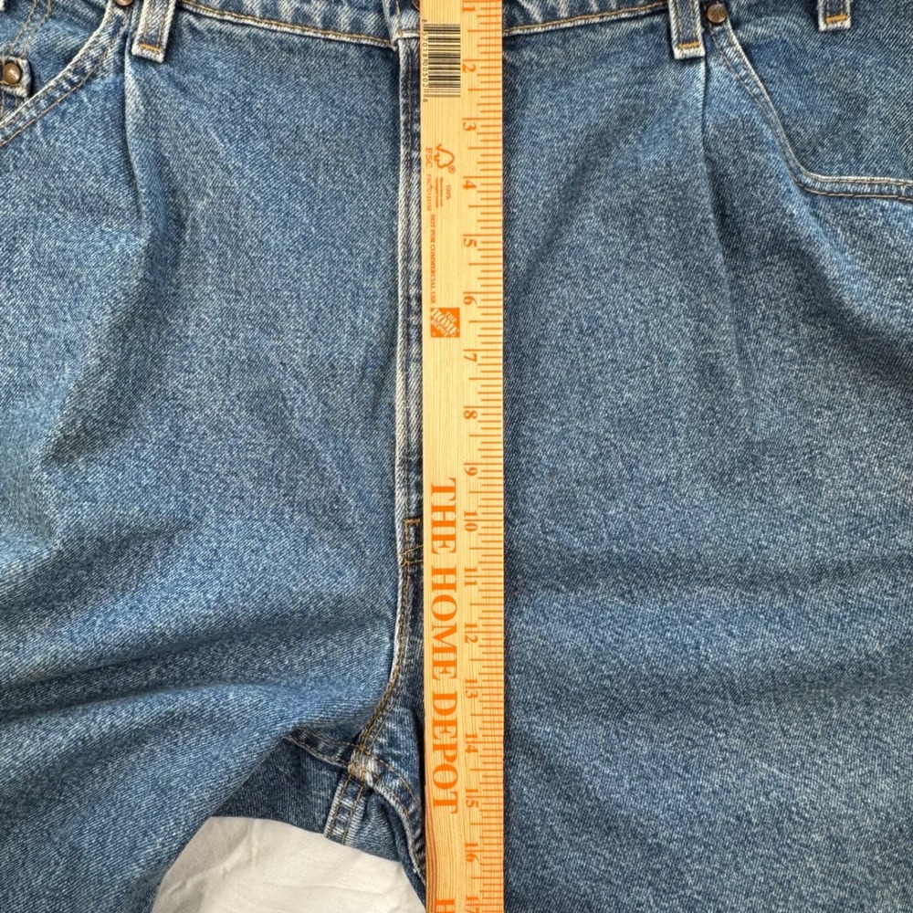 VTG 90s Made In USA Levi's Orange Tab Jean Shorts Men's Size 40 Loose Fit - Picture 7 of 10